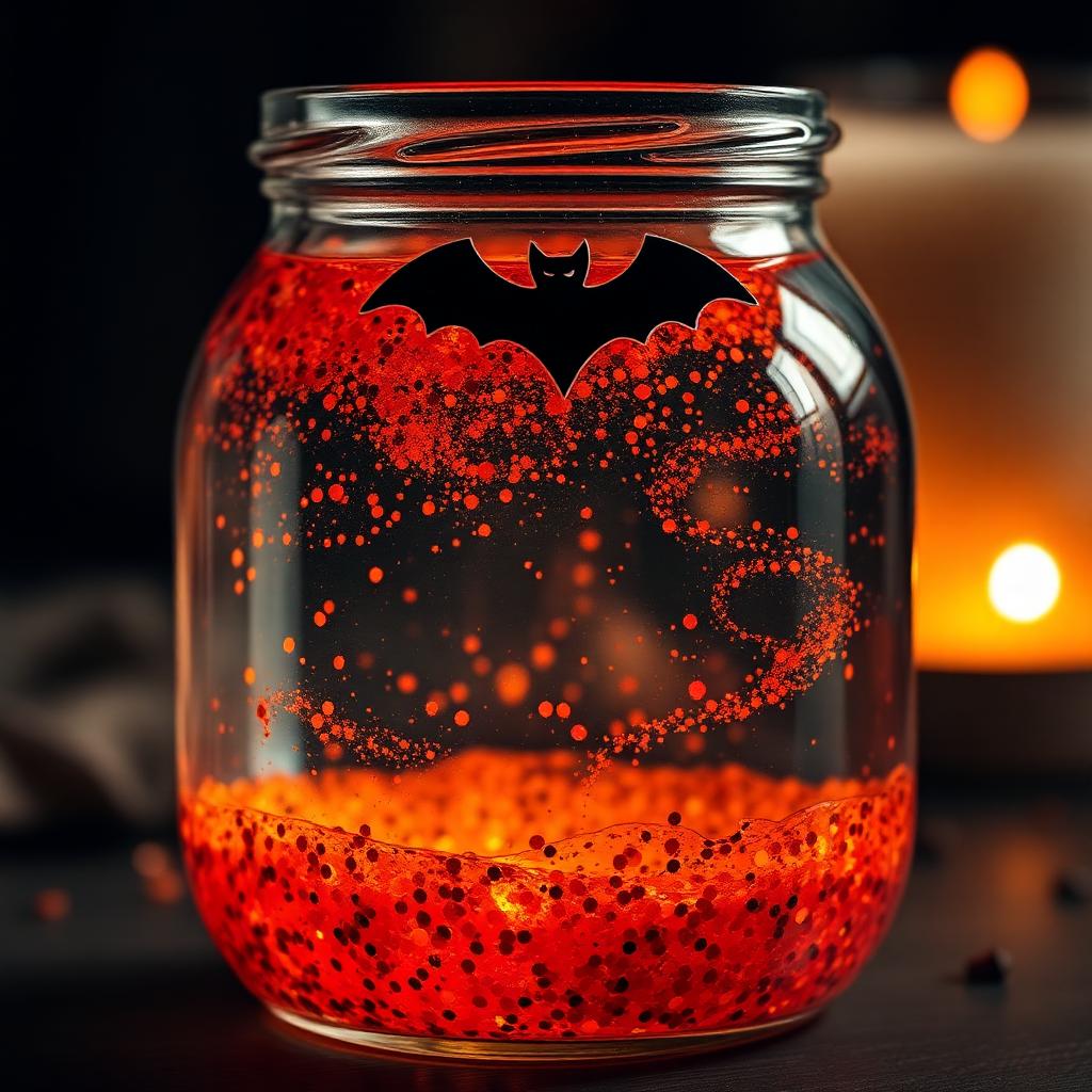 Spooky calm-down jar