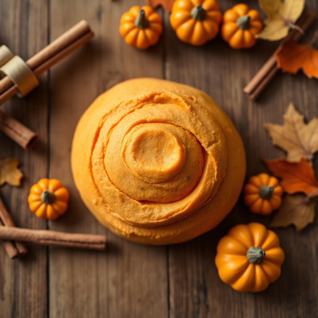 Pumpkin spice play-dough